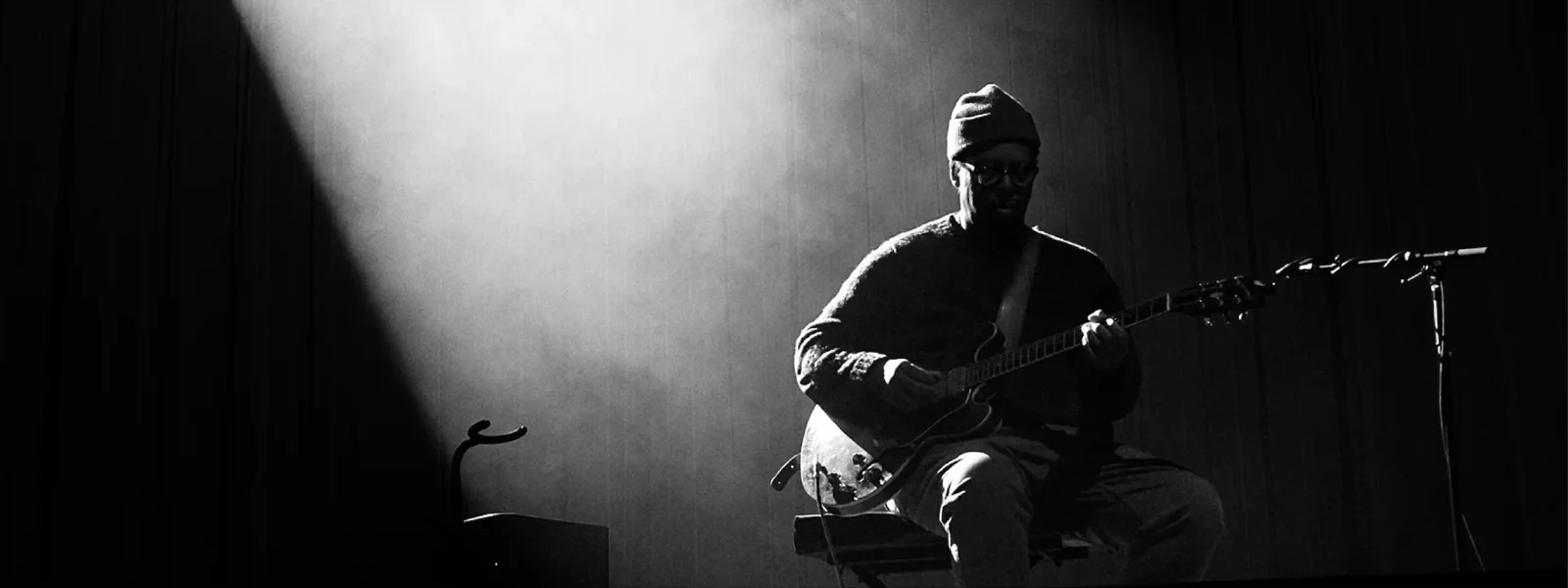 Jef Parker playing live on stage